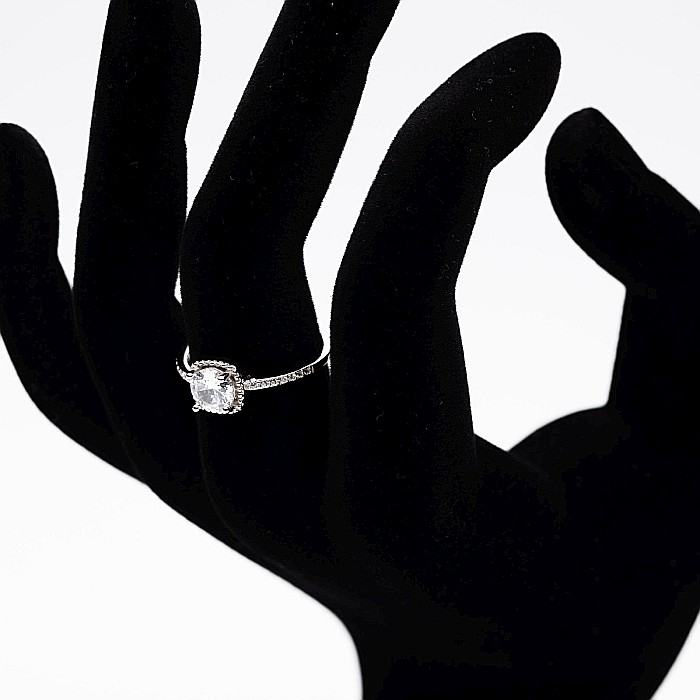 Inel De Logodnă Din Argint Veritabil [2]