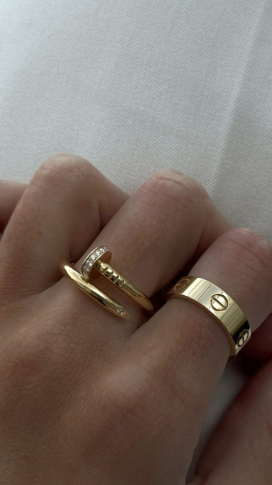 Set 2 Inele Luxury Glam LOVE+CUI [1]