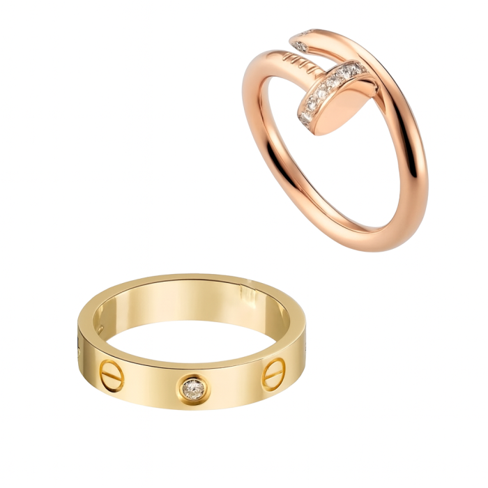 Set 2 Inele Luxury Glam LOVE+CUI [4]