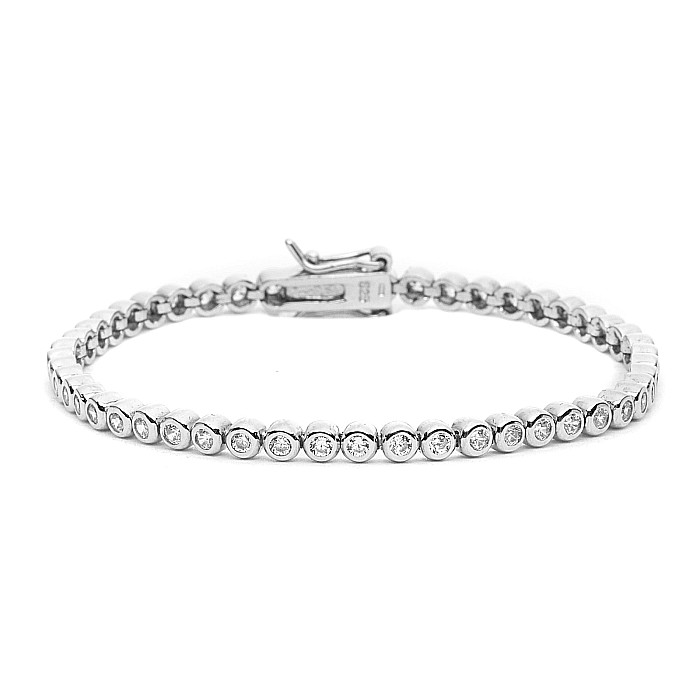 Set Bijuterii Tennis Din Argint Rodiat 925 Și Cristale Zirconia [4]