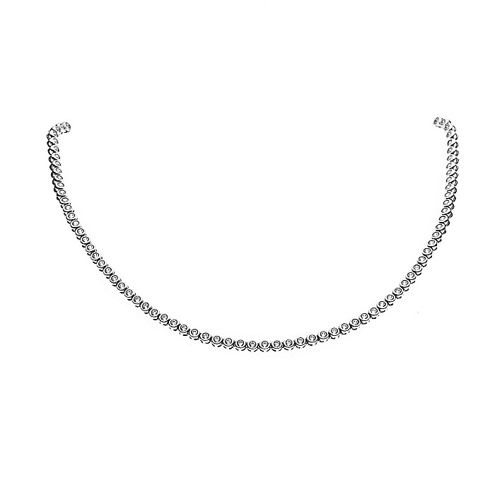 Set Bijuterii Tennis Din Argint Rodiat 925 Și Cristale Zirconia [3]