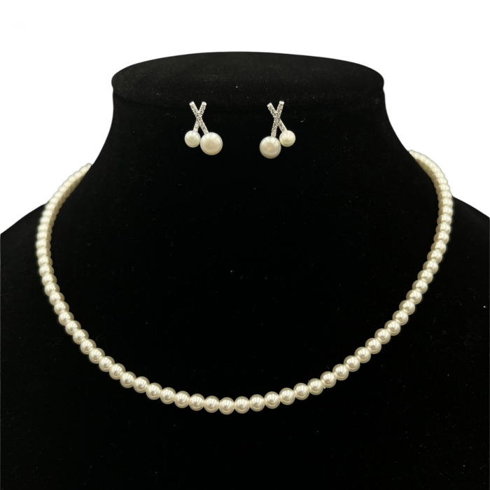 Set Cercei Și Colier Imitație De Perle True Elegance [1]