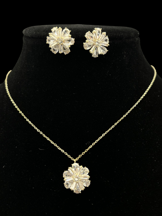 Set Colier Și Cercei Flower Bloom [1]