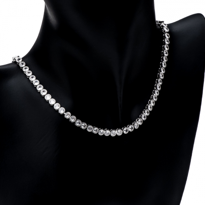 Set Splendor Argintiu Cu Cristale Zirconia Ilaria [3]