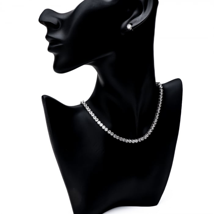 Set Splendor Argintiu Cu Cristale Zirconia Ilaria [2]