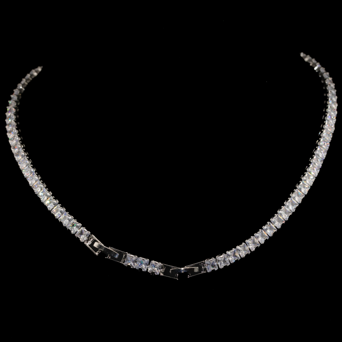 Set Tennis Strălucitor Placat Cu Aur Alb Victoria [2]