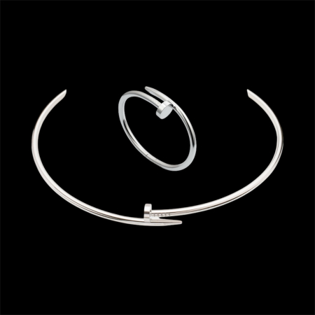 NOUTĂȚI - Set Bijuterii Model Cui Silver