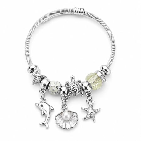 TOATE PRODUSELE - Brățară Argintie Tip Pandora Cu Charmuri