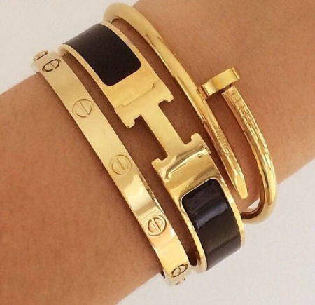 Colecția Bijuterii LOVE - Set Brățări Gold Hermina