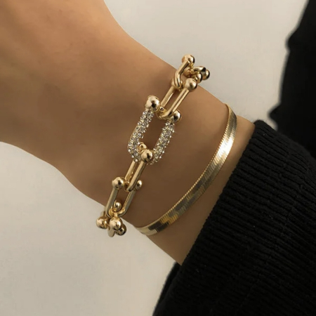BIJUTERII - Brățară Tifany Gold Diamond