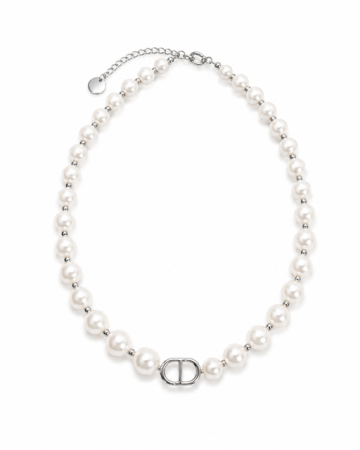 TOATE PRODUSELE - Colier Elegant Perle Și Pandantiv Argintiu