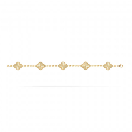 Set Bijuterii Colier Și Brățară  Floare Gold [3]