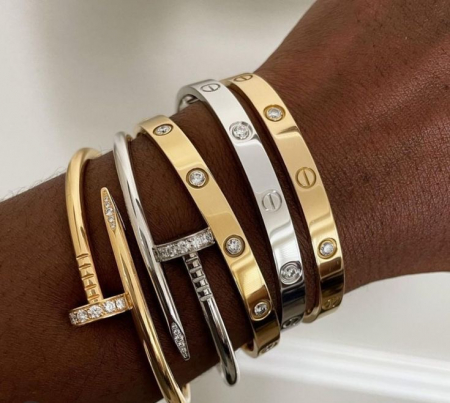 Colecția Bijuterii CUI - Set 5 Brățări Luxury LOVE + CUI
