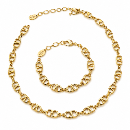 TOATE REDUCERILE - Set Bijuterii Auriu Gold Valentina
