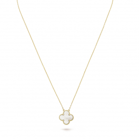 Set Coliere Floare Gold & Sidef White [4]