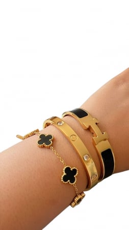 Colecția Bijuterii LOVE - Set Brățări Luxury Black
