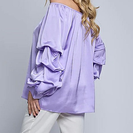 Bluză Satin Mov-Lila [2]