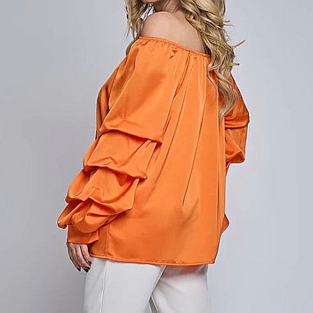 Bluză Satin Portocalie [2]
