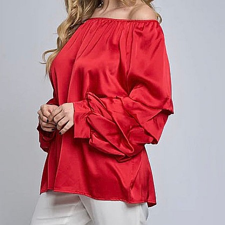 Bluză Satin Roșie [1]