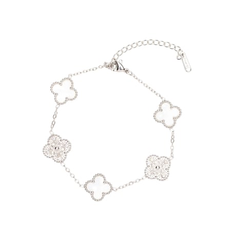 BRĂȚĂRI - Brățară Alhambra Argintie Pure White