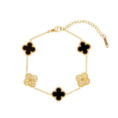 BRĂȚĂRI - Brățară Alhambra Aurie Black&Gold