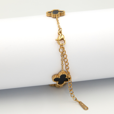 Brățară Alhambra Cu Flori Black&White [1]