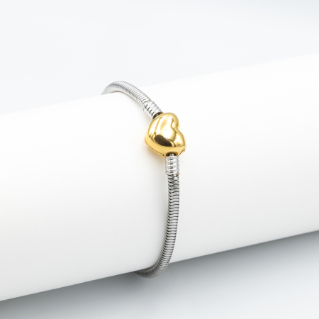 TOATE PRODUSELE - Brățară Argintie Tip Pandora Cu Charm Inimă