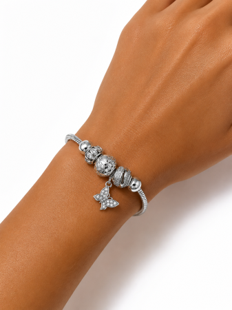 Brățară Argintie Tip Pandora Cu Charmuri Silver Butterfly [1]
