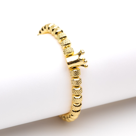 TOATE PRODUSELE - Brățară Aurie Reglabilă Cu Pandantiv Coroană Isabella