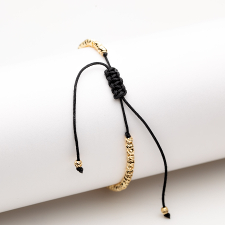 Brățară Aurie Reglabilă Cu Pandantiv Multifațetat Annabel [1]