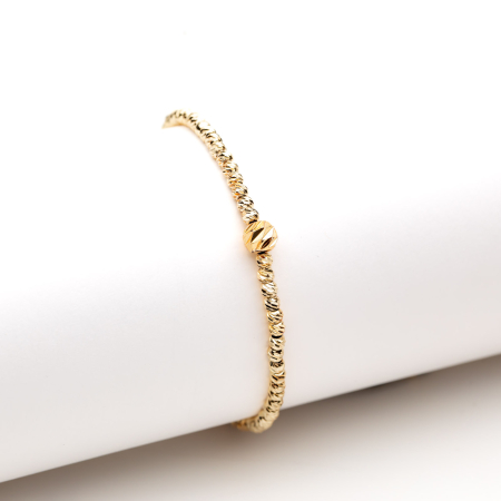 TOATE PRODUSELE - Brățară Aurie Reglabilă Cu Pandantiv Multifațetat Annabel