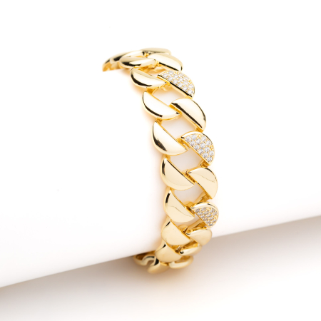 TOATE PRODUSELE - Brățară Masivă  Aurie Golden Opulence