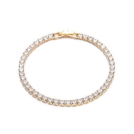 Brățară Aurie Tennis Cu Cristale Zirconia [1]