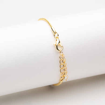 Brățară Aurie Tip Pandora Cu Charmuri Blue Bee [2]