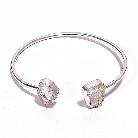 BRĂȚĂRI ARGINT - Brățară Bangle Din Argint 925 Cu Pietre Prețioase Crystal