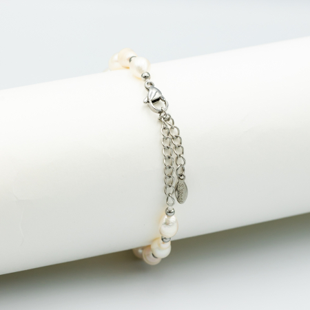 Brățară Cu Perle Naturale Și Pandantiv Roșu Alhambra [1]