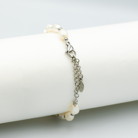 Brățară Cu Perle Naturale Și Pandantiv Verde Alhambra [2]