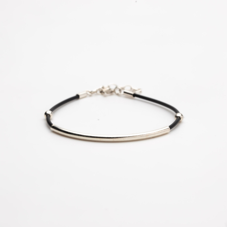 Brățară Din Argint și Silicon Bianca [2]