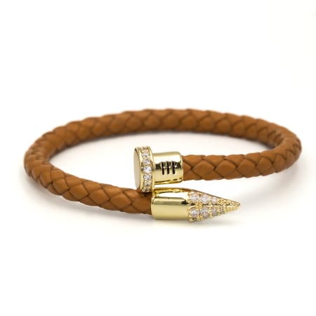 NOUTĂȚI - Brățară Din Piele Cui Chocolate Brown