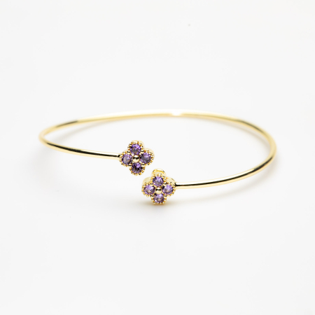 BIJUTERII - Brățară Fixă Alhambra Cu Cristale Violet