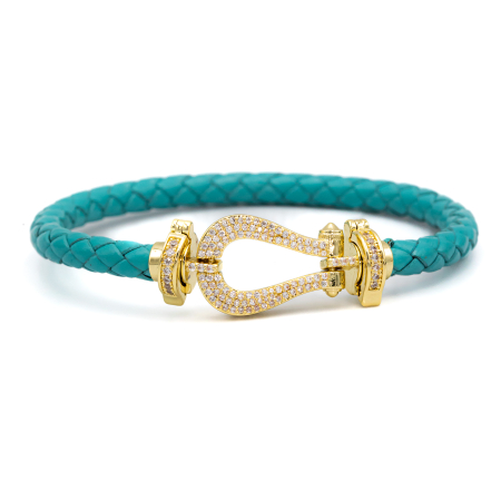 NOUTĂȚI - Brățară Fred Din Piele Bleu-Ciel