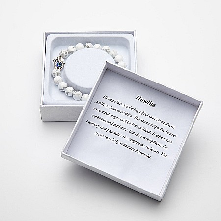 Brățară Handmade Din Pietre Semiprețioase Howlite [2]