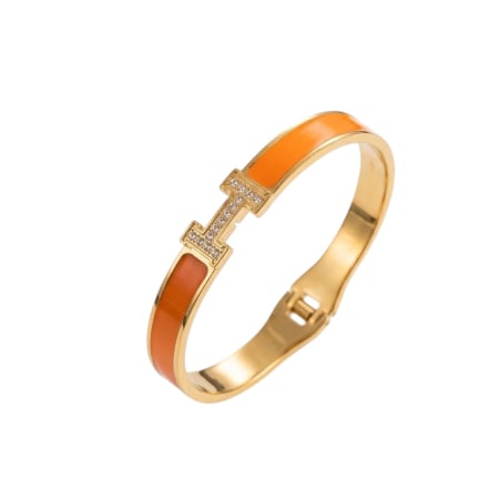 BRĂȚĂRI - Brățară Hermina Portocalie Cu Cristale Zirconia