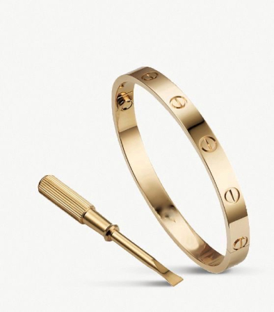 BRĂȚĂRI - Brățară LOVE Aurie Golden Elegance