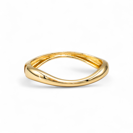 NOUTĂȚI - Brățară Masivă Fixă Placată Cu Aur Elara