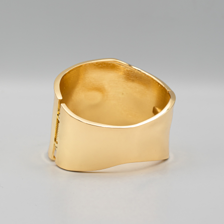 Brățară Masivă Fixă Placată Cu Aur Sienna [2]