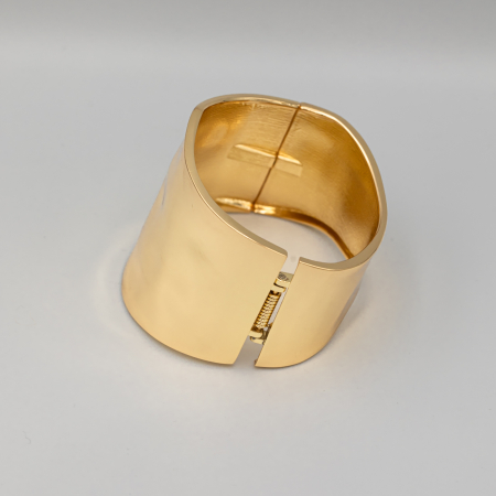 Brățară Masivă Fixă Placată Cu Aur Sienna [3]