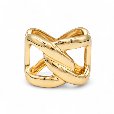 NOUTĂȚI - Brățară Masivă Fixă Placată Cu Aur Verona