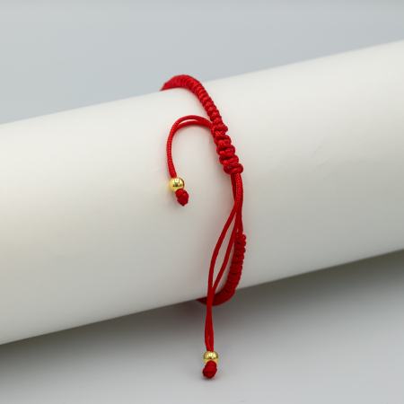 Brățară Reglabilă Handmade cu Biluțe Aurii [1]