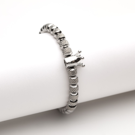 TOATE PRODUSELE - Brățară Reglabilă Handmade Cu Pandantiv Coroană Silver Queen